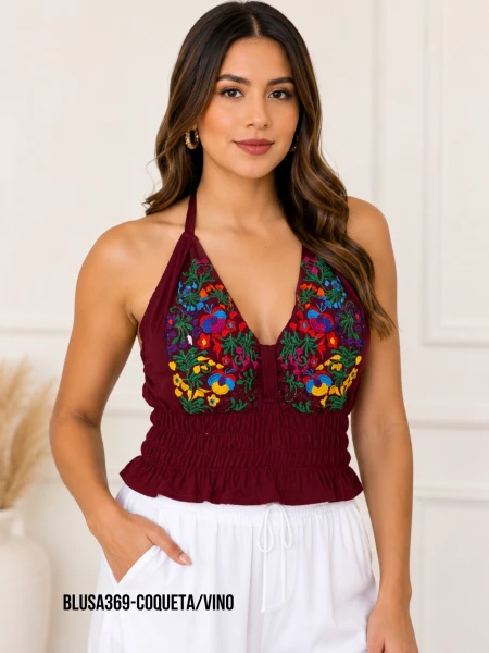 BLUSA369-COQUETA/VINO