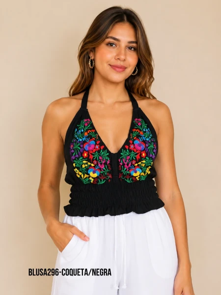 BLUSA296-COQUETA/NEGRA