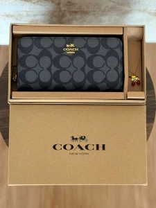 CARTERA-241 COACH/FLOWER BLACK