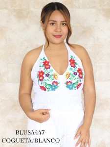 BLUSA447-COQUETA/BLANCO