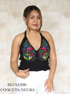 BLUSA296-COQUETA/NEGRA