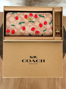 CARTERA-242 COACH/COFFE RED CHERRY