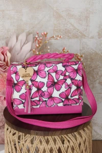 BOLSO-230 MARIPOSAS/ROSA