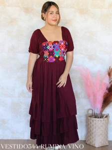 VESTIDO344-RUMINA/VINO