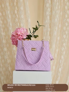 BOLSO-151 RECTANGULOS/LILA
